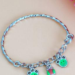 Tuanz Silver Jewelry Kids Pack of 2 Rhodium-Plated Bangle-Style Bracelet-24