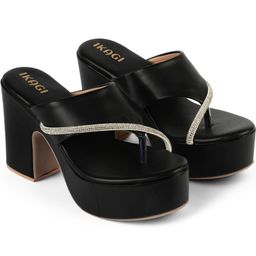 IKAGI Block Slip On Sandals-17