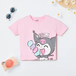 max Girls Printed Applique T-shirt-image-52