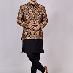 Mens Kurta Waistcoat Set-image-25