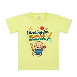 arvesa Cheering For India Printed Kids Tshirt-picture-5