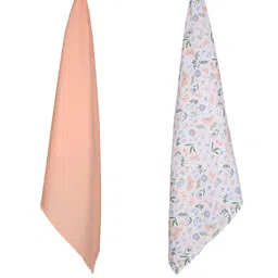 My Milestones Set Of 2 3 In 1 Muslin Swaddle Wrapper-26