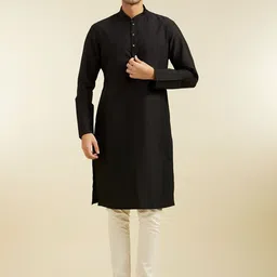 Diwas by Manyavar Men Patchwork Kurta-image-16