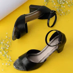 Inc 5 Women Block Sandals Square Toe Heels-17
