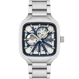 EARNSHAW Men Brass Skeleton Bracelet Style Straps Analogue Automatic Motion Powered Watch-image-76