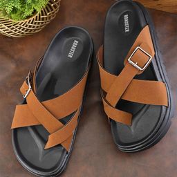 The Roadster Lifestyle Co. Men T-Strap Comfort Sandals-image-96