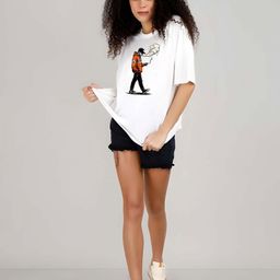 KAIDO Women Pack of 2 Graphic Printed Drop-Shoulder Sleeves T-shirts-picture-7