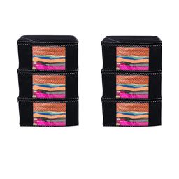 AMAK INC Black Fabric Multi-Utility Wardrobe Organisers-picture-17