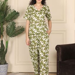 ETC Women Floral Printed Night suit-image-25