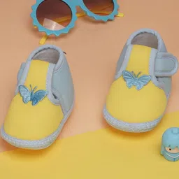 NESKA MODA 6 To 12 Months Baby Girls & Baby Boys Soft Cotton Cute Butterfly Booties-image-53