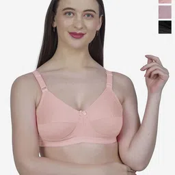 SHYAM SONS FLAIR Pack Of 3 Women Full Coverage Minimizer Bra-picture-55