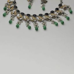 SIVA BY ANIKA Stone Studded & Beaded Jewellery Set-image-4