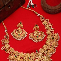 Shayna Gold-Plated Alloy Jewellery Set-image-95