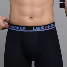 LUX PARKER Pack Of 4 Pure Cotton Long Trunks LUX_PARKER_LONG_TRUNK_OE_COL_4PC-picture-14