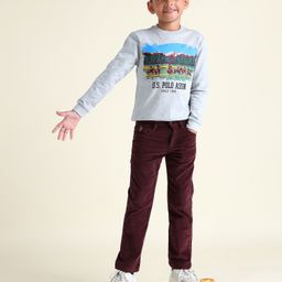 U.S. Polo Assn. Kids Boys Classic Slim Fit Trousers-image-76