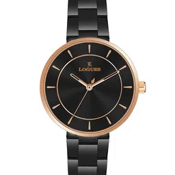 L LOGUES Women Brass Dial & Bracelet Style Straps Analogue Watch L 6181 WNM-03-27