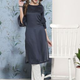 Sera Round Neck Top With Trousers Co-Ords Set-7