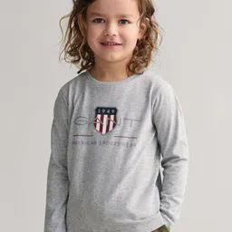 GANT Boys Typography Printed Organic Cotton T-shirt-image-52