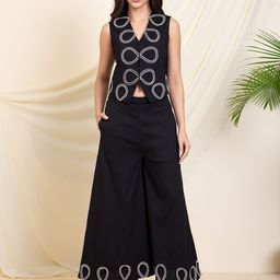 DEEBACO Waistcoat With Palazoo Co-Ords-image-5