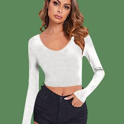 Dream Beauty Fashion Women Long Sleeves Crop Top-image-90