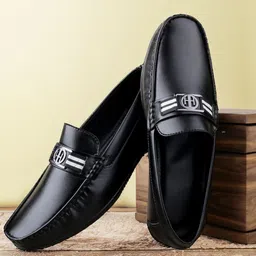 Thivim Men Leather Formal Loafers-image-63