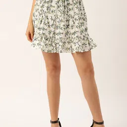 Moda Rapido Printed A-Line Mini Skirt-picture-29