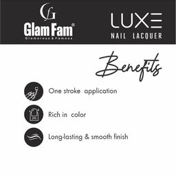glamfam Glam Fam Set Of 2 Luxe Long Lasting Nail Lacquer - 12 ml Each - Shade 20-51 image 3