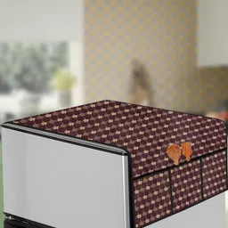 The Furnishing Tree Brown Plastic Refrigerator Cover-picture-49