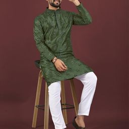 Leipzig Fashion Men Viscose Rayon Kurtas-image-92