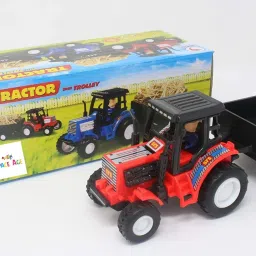 Farmer Tractors with Trolley Toy Pull Back Toy, Farm Vehicle for Kids 3+ Years-picture-27