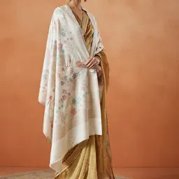 Pashmoda Women Ethnic Motifs Woven Design Shawl-49