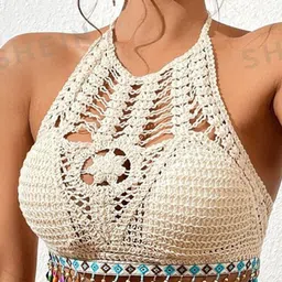 JC Mode Halter Neck Styled Back Crop Top-picture-52