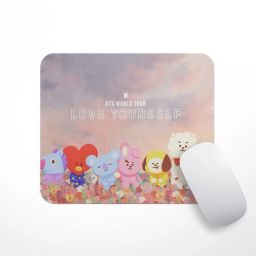 HeartInk BTS Bangtan Boys BT21 Theme Fan Art Printed Anti Skit Laptop/Computer Mouse Pad - HIKBT21MP04 Mousepad-21
