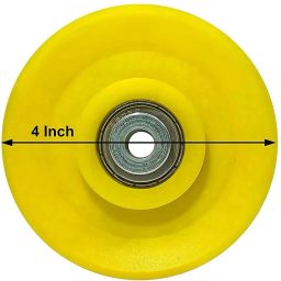 Exercise Machine Attachments Gym Pulley 4-inch (Yellow) Pack of of 1 Weight Lifting Bar-image-84