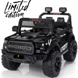 POBO BLACK 4 Motors 4x4 (1-8Yrs) Battery ride on Jeep Battery Operated Ride On-image-53