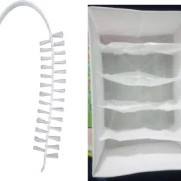 6 Grid Non Wovens Organizer, CLOTH Organizer AND Drum Cleaning BRUSH COMBO Storage Box-image-4
