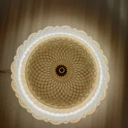 ayriv Crystal Round Light and Modern LED 12 inch with Multi-Color Lights Ceiling Light Ceiling Lamp image 4