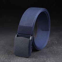 Men Casual Blue Nylon Belt-image-85
