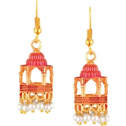 BDIVA 18K Gold Plated Beaded Classic Drop Earrings-image-34