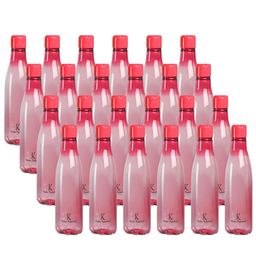 Kuber Industries Pink Set of 6 Plastic Solid Water Bottle-image-98