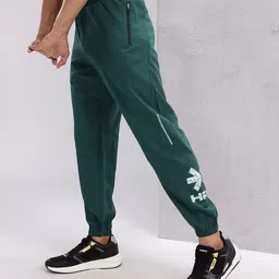 HRX by Hrithik Roshan Men Brand Logo Print Mid-Rise Training Joggers-picture-8