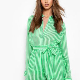 Boohoo Textured Stripe Flippy Short-image-3