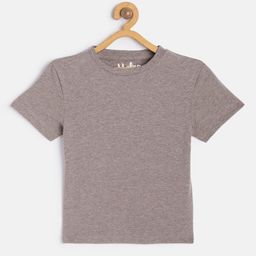 METRO KIDS COMPANY Boys Brown SOlid Round Neck Pure Cotton  T-shirt-image-71