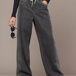 The Roadster Life Co. Women 90's Baggy High-Rise Light Fade Pure Cotton Jeans-image-62