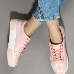 ELLE Women Textured Lace-Up Espadrilles Sneakers-16