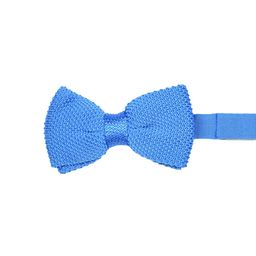 Tossido Blue Woven Design Bow Tie-image-87