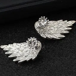 FIMBUL Feather Shaped Studs Earrings-picture-24