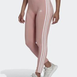 adidas Pink Cotton Striped Tights-image-115