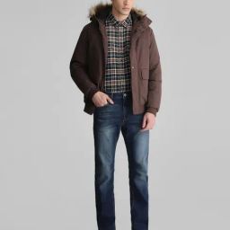 Jack & Jones Seal Brown Regular Fit Hooded Jacket-25