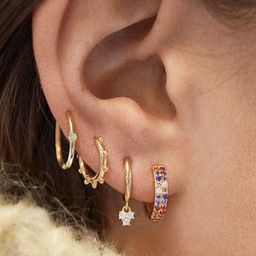 Arzonai Contemporary Hoop Earrings-10